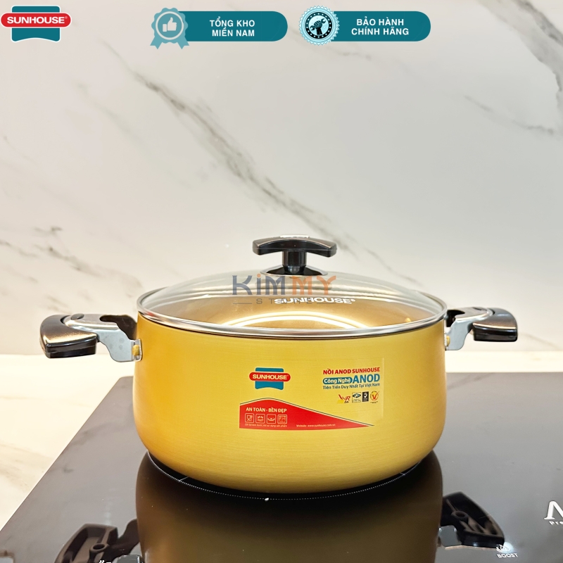 Nồi nhôm anod 24cm Sunhouse - SH6634-24cm